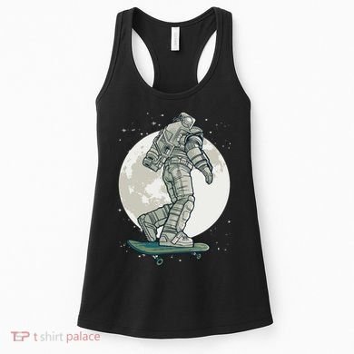 Skater Astronaut Moon Women's Tank Top