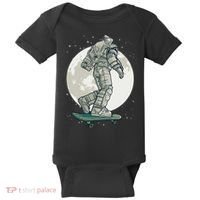 Skater Astronaut Moon Baby Bodysuit thumb 0
