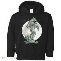 Skater Astronaut Moon Toddler Hoodie thumb 0