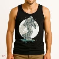 Skater Astronaut Moon Tank Top thumb 3
