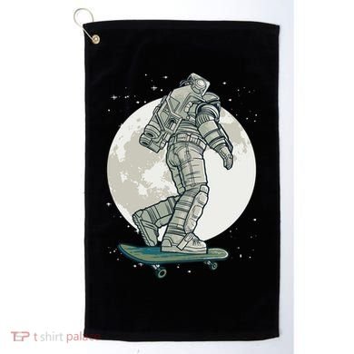 Skater Astronaut Moon Golf Towel