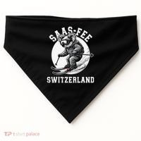 Saas-Fee Koala Bear Ski Resort Swiss Alps Skiing USA-Made Doggie Bandana thumb 0