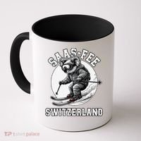 Saas-Fee Koala Bear Ski Resort Swiss Alps Skiing Coffee Mug thumb 0