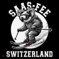 Saas-Fee Koala Bear Ski Resort Swiss Alps Skiing Coffee Mug thumb 5