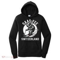 Saas-Fee Koala Bear Ski Resort Swiss Alps Skiing Women's Hoodie thumb 0