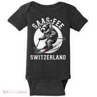 Saas-Fee Koala Bear Ski Resort Swiss Alps Skiing Baby Bodysuit thumb 0