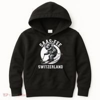 Saas-Fee Koala Bear Ski Resort Swiss Alps Skiing Kids Hoodie thumb 0