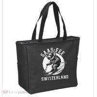 Saas-Fee Koala Bear Ski Resort Swiss Alps Skiing Tote Bag thumb 2