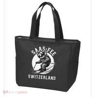 Saas-Fee Koala Bear Ski Resort Swiss Alps Skiing Tote Bag thumb 3