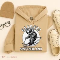 Saas-Fee Koala Bear Ski Resort Swiss Alps Skiing Hoodie thumb 4