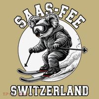Saas-Fee Koala Bear Ski Resort Swiss Alps Skiing Hoodie thumb 7