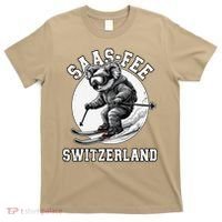 Saas-Fee Koala Bear Ski Resort Swiss Alps Skiing T-Shirt thumb 0