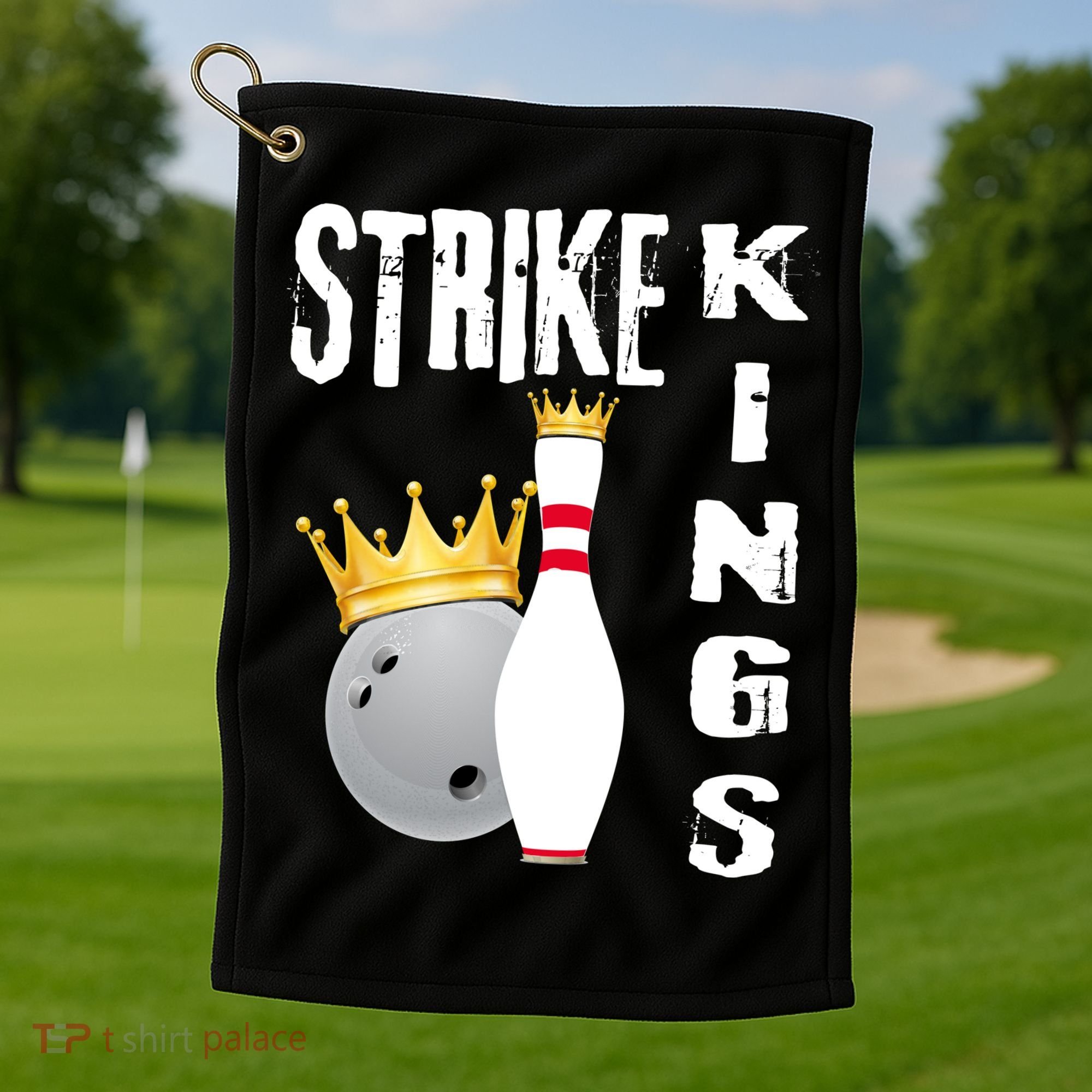 Strike Kings Bowling Logo Golf Towel