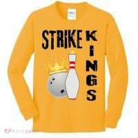 Strike Kings Bowling Logo Kids Long Sleeve Shirt thumb 0
