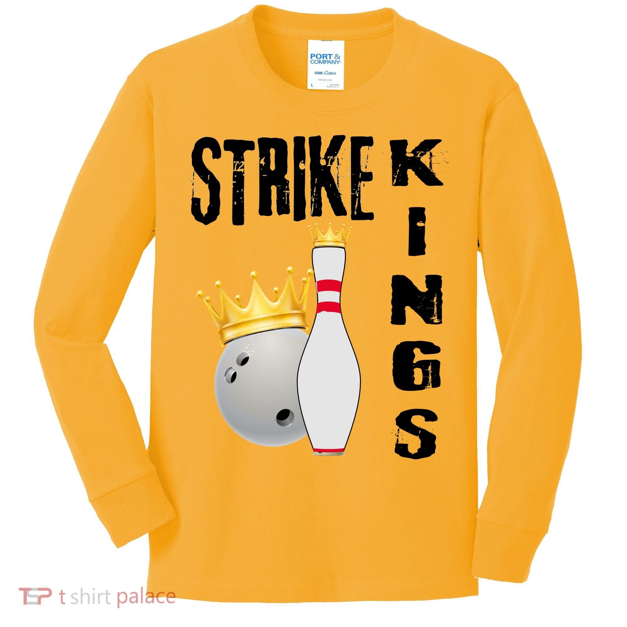 Strike Kings Bowling Logo Kids Long Sleeve Shirt