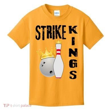 Strike Kings Bowling Logo Kids T-Shirt