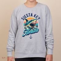 Siesta Key Beach Florida Usa Shark Women's Sweatshirt thumb 0