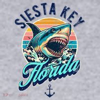 Siesta Key Beach Florida Usa Shark Women's Sweatshirt thumb 2