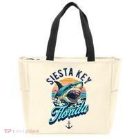 Siesta Key Beach Florida Usa Shark Tote Bag thumb 0