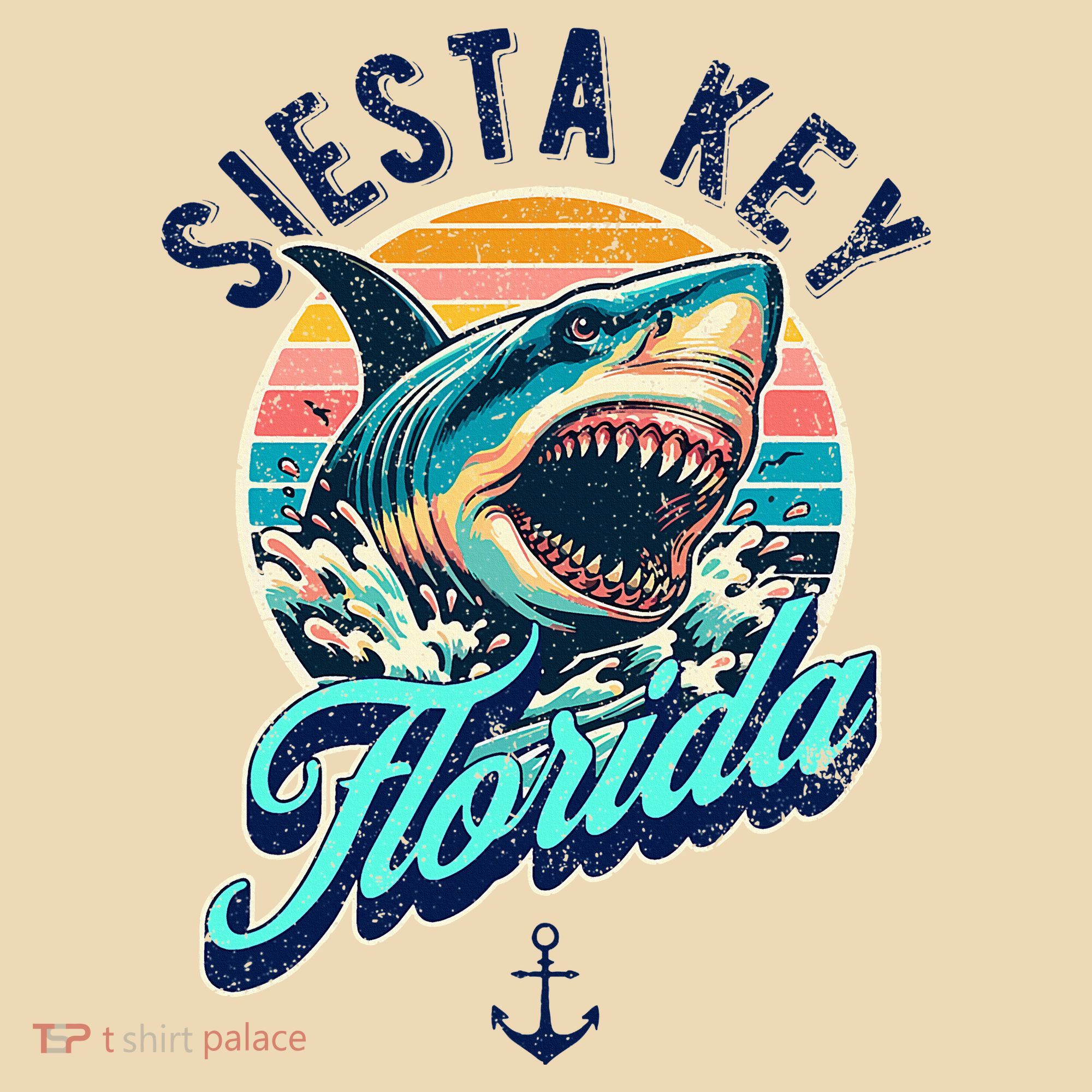 Siesta Key Beach Florida Usa Shark Tote Bag