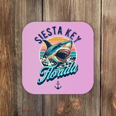 Siesta Key Beach Florida Usa Shark Coaster