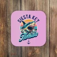 Siesta Key Beach Florida Usa Shark Coaster thumb 0