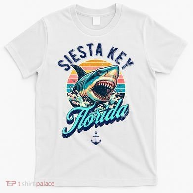 Siesta Key Beach Florida Usa Shark T-Shirt