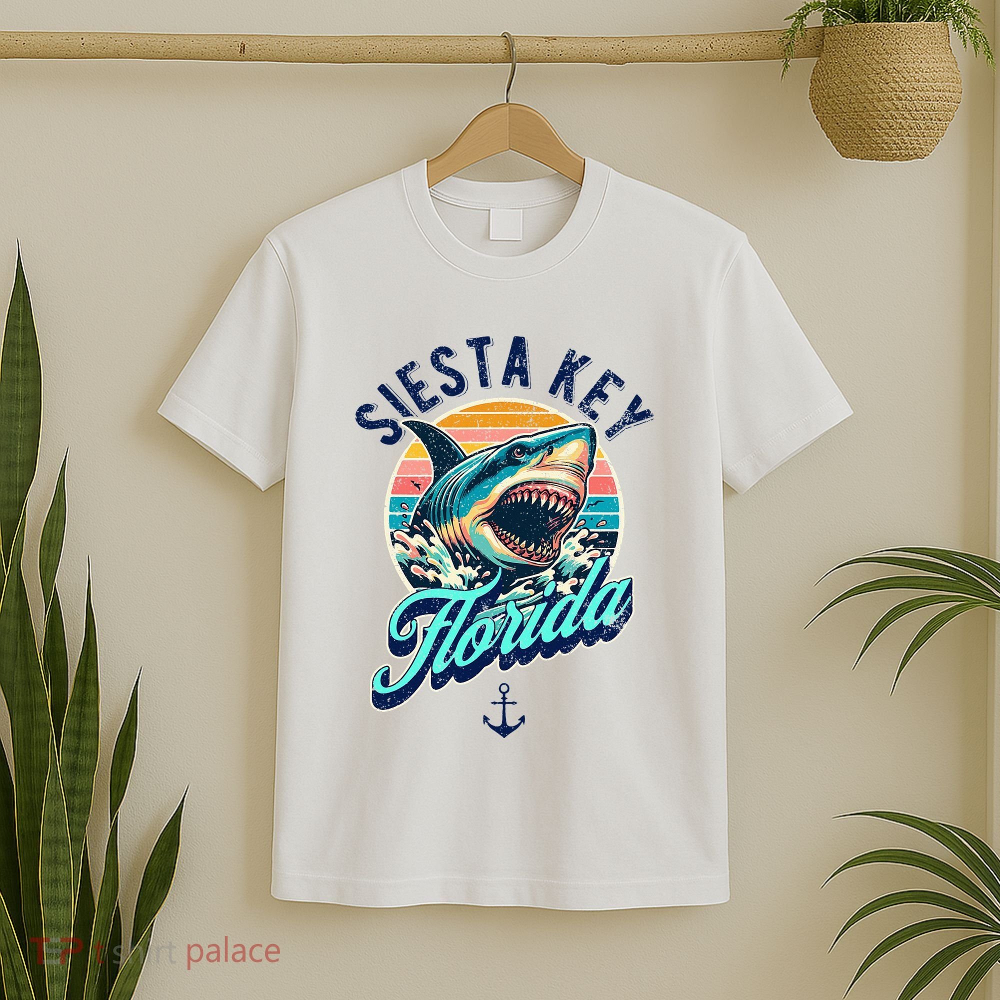 Siesta Key Beach Florida Usa Shark T-Shirt