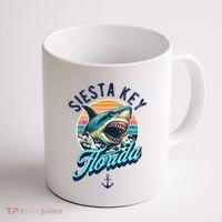 Siesta Key Beach Florida Usa Shark Coffee Mug thumb 1