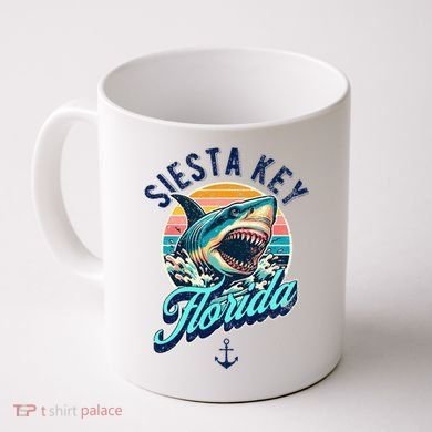 Siesta Key Beach Florida Usa Shark Coffee Mug