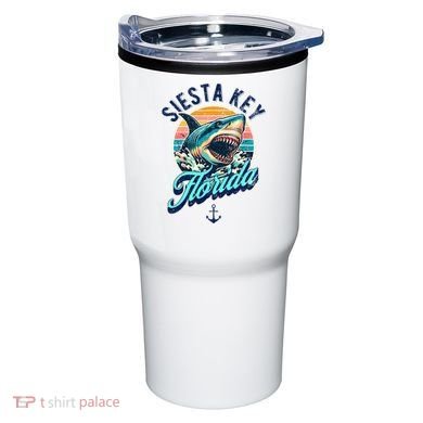 Siesta Key Beach Florida Usa Shark Tumbler