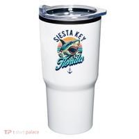 Siesta Key Beach Florida Usa Shark Tumbler thumb 0