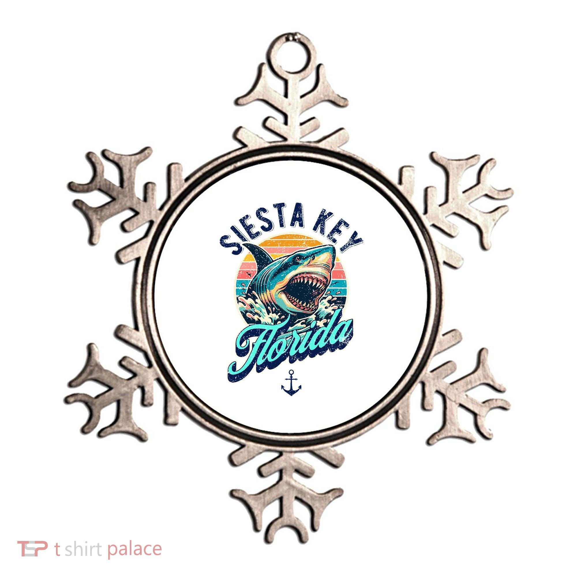 Siesta Key Beach Florida Usa Shark Ornament
