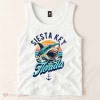Siesta Key Beach Florida Usa Shark Tank Top thumb 2