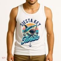 Siesta Key Beach Florida Usa Shark Tank Top thumb 3