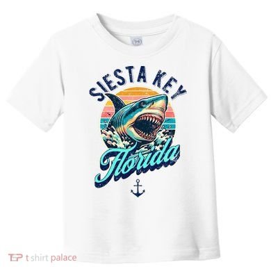 Siesta Key Beach Florida Usa Shark Toddler T-Shirt