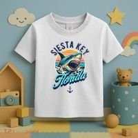 Siesta Key Beach Florida Usa Shark Toddler T-Shirt thumb 3