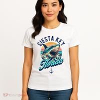 Siesta Key Beach Florida Usa Shark Women's T-Shirt thumb 4