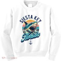 Siesta Key Beach Florida Usa Shark Kids Sweatshirt thumb 0