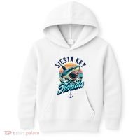 Siesta Key Beach Florida Usa Shark Kids Hoodie thumb 0