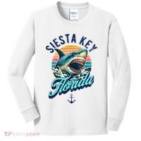 Siesta Key Beach Florida Usa Shark Kids Long Sleeve Shirt thumb 0