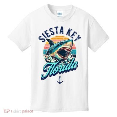 Siesta Key Beach Florida Usa Shark Kids T-Shirt