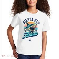 Siesta Key Beach Florida Usa Shark Kids T-Shirt thumb 2