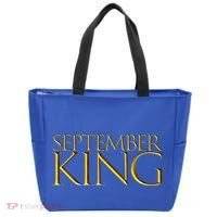 September King Birthday Month Gift Born In September Cute Gift Tote Bag thumb 0