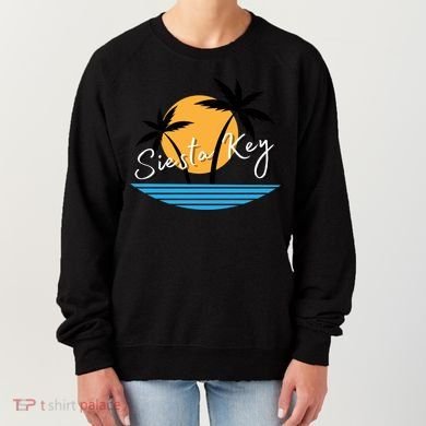 Siesta Key Beach Palm Tree Vacation Trip Matching Group Gift Women's Sweatshirt