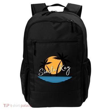 Siesta Key Beach Palm Tree Vacation Trip Matching Group Gift Backpack