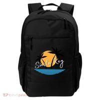Siesta Key Beach Palm Tree Vacation Trip Matching Group Gift Backpack thumb 0