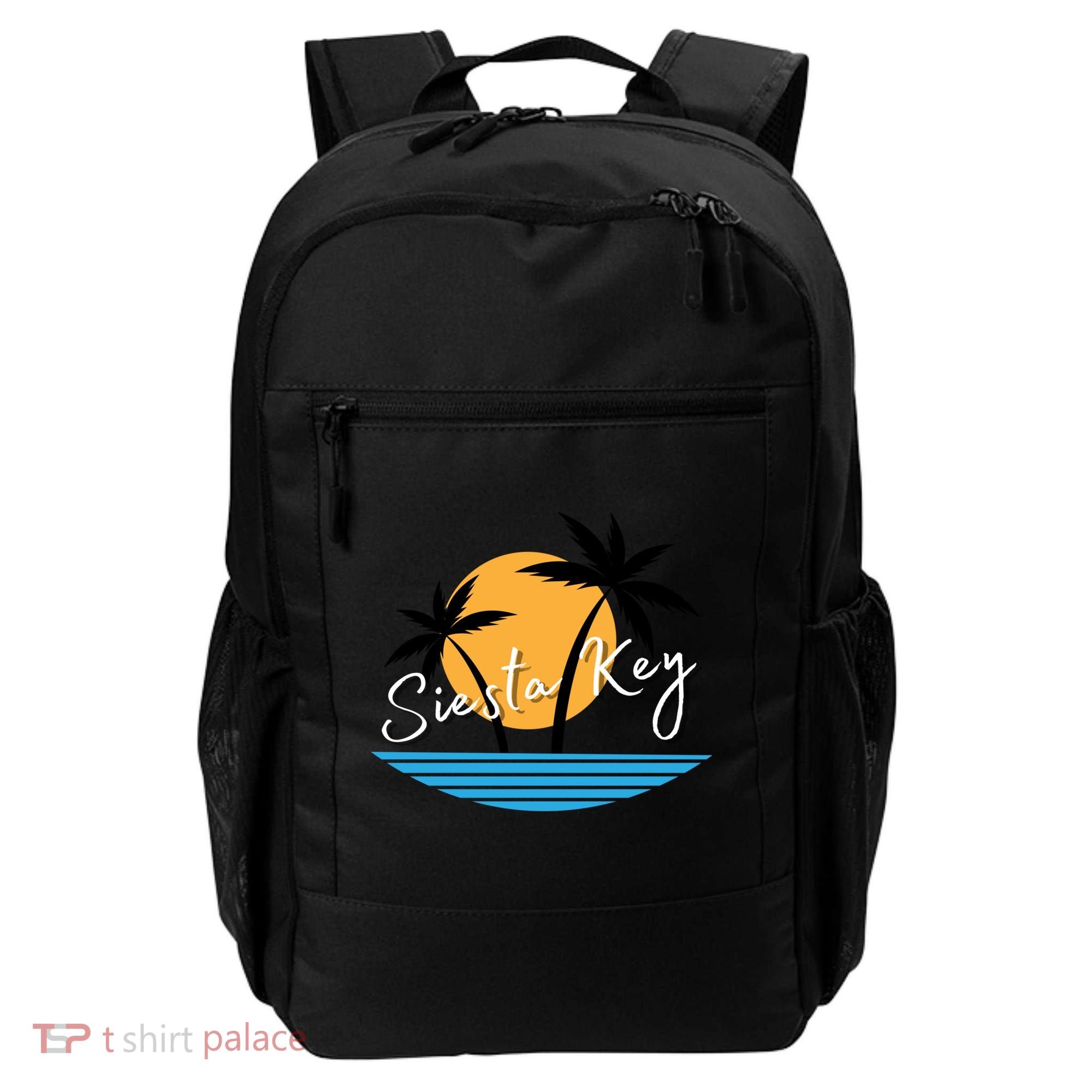 Siesta Key Beach Palm Tree Vacation Trip Matching Group Gift Backpack