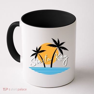 Siesta Key Beach Palm Tree Vacation Trip Matching Group Gift Coffee Mug