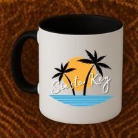 Siesta Key Beach Palm Tree Vacation Trip Matching Group Gift Coffee Mug thumb 2